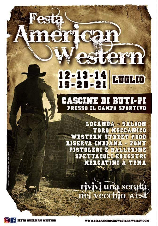 Festa American Western – 12-21.07.19 – Cascine di Buti (PI)